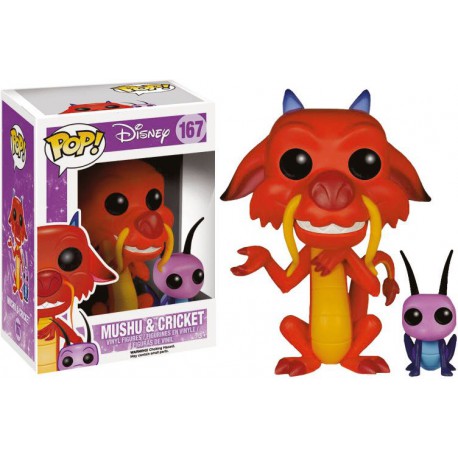 Funko Pop 167 Disney Mulan Mushu & Cricket