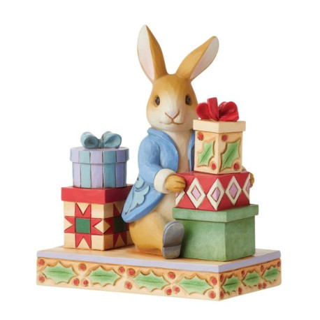 Jim Shore - Peter with Presents Figurine (Peter Rabbit)