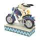 Jim Shore - Snoopy and Woodstock Riding a Motorcycle Figurine