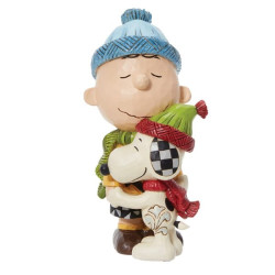 Jim Shore - Snoopy and Charlie Brown Hugging Figurine