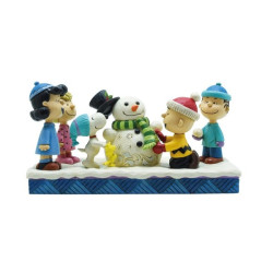Jim Shore - Peanuts Gang Building a Snowman Figurine - Peanuts by Jim Sh