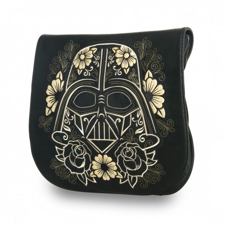 Loungefly Star Wars Darth Vader Gold Sugar Skull Crossbody Bag