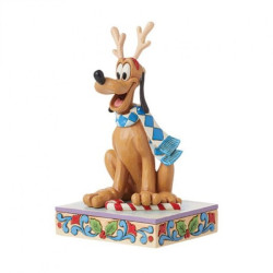 Pre-Order - Disney Traditions Pluto Christmas Figurine