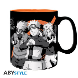Naruto Shippuden - Mug - 460 ml - Group black & white