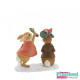 Peter Rabbit - Flopsy and Benjamin Bunny Under the Mistletoe Figurine