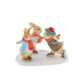 Peter Rabbit - Peter, Benjamin and Flopsy Skating Figurine