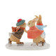 Peter Rabbit - Peter, Benjamin and Flopsy Skating Figurine