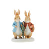 Peter Rabbit - Peter Rabbit and Flopsy in Winter Figurine