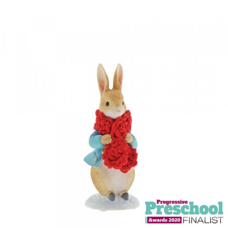 Peter Rabbit - Peter Rabbit in a Festive Scarf Figurine