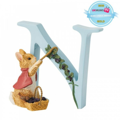 Peter Rabbit Alphabet - "N" - Cotton-tail