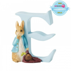 Peter Rabbit Alphabet - "E" - Peter Rabbit with Onions