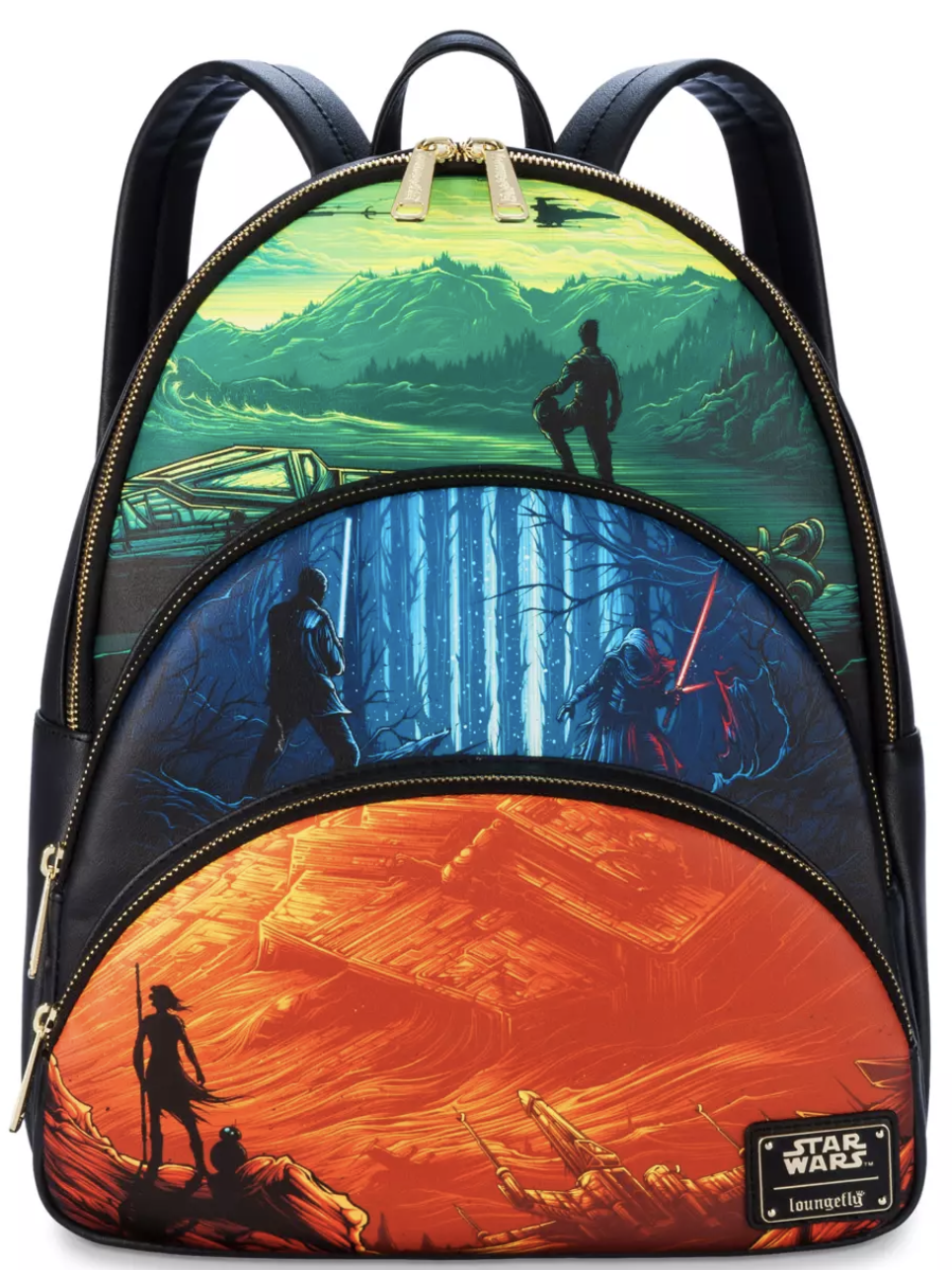 Loungefly Star Wars The Force Awakens Disney100 Backpack Wondertoys