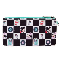 Loungely Mickey & Minnie Lenticular Feature Wristlet Pouch
