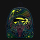 Loungefly Jimi Hendrix Psychedelic Landscape Zip Mini Backpack