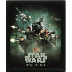 Star Wars - Rogue One - 3D Poster Framed 26x20cm