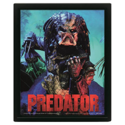 Predator - The Hunter - 3D Poster Framed 26x20cm