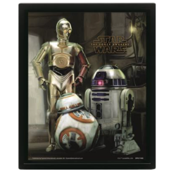 Star Wars - Droids - 3D Poster Framed 26x20cm