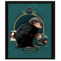 Fantastic Beasts - Niffler - 3D Poster Framed 26x20cm