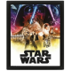 Star Wars - Episode IV - 3D Poster Framed 26x20cm