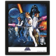 Star Wars - A New Hope - 3D Poster Framed 26x20cm
