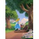 Enchanting Disney Mr Rabbit Wait-Alice in Wonderland Figurine, Resin, Colourful, 20 x 8.5 x 18.5 cm