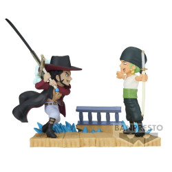 One Piece: World Collectible Figure Log Stories - Roronoa Zoro vs Dracule Mihawk Figure