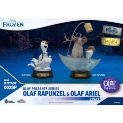 Olaf Rapunzel & Olaf Ariel - Disney Mini D-Stage