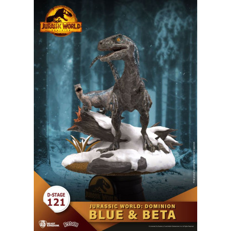 Jurassic World: Dominion D-Stage PVC Diorama Blue & Beta 13 cm