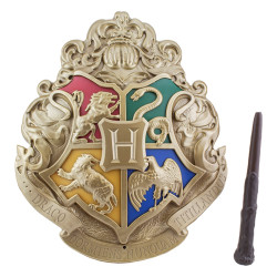 Harry Potter Hogwarts Crest With Wand Control Light