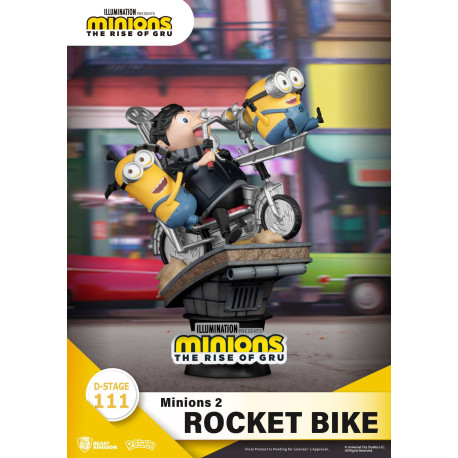 Minions 2 D-Stage PVC Diorama Rocket Bike 15 cm