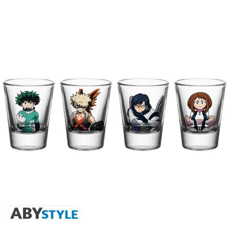 My Hero Academia - Set of 4 shooters - "Heroes"