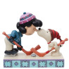 Jim Shore - Snoopy and Lucy Playing Hockey Figurine