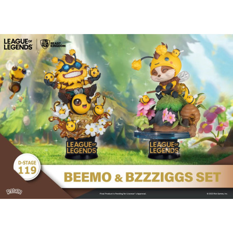 League of Legends D-Stage PVC Diorama Set Beemo & BZZZiggs 15 cm