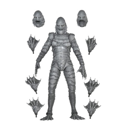 Universal Monsters Action Figure Ultimate Creature from the Black Lagoon (B&W) 18 cm