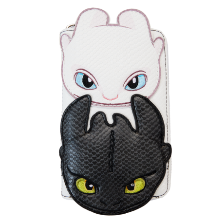 Loungefly How To Train Your Dragon Light & Night Fury Zip Around Wallet