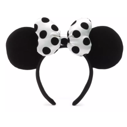Walt Disney World Minnie Mouse Monochrome Ears Headband for Adults