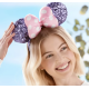 Walt Disney World Minnie Mouse Pink and Purple Sequin Ears Headband For Adults