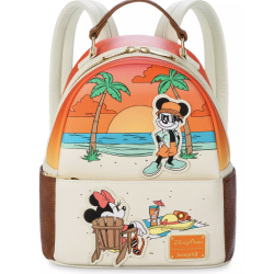 Loungefly Mickey and Minnie Mouse Beach Mini Backpack (Excl.)