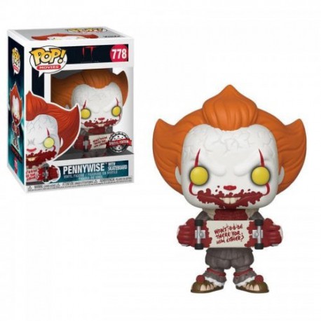 Funko Pop 778 It: Chapter 2 Pennywise With Skateboard