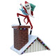 Disney Showcase - Santa Jack on Rooftop Figurine