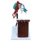 Disney Showcase - Santa Jack on Rooftop Figurine