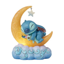 Pre-Order - Disney Traditions Sweet Dreams (Stitch & Scrump on Light-up Moon Figurine)