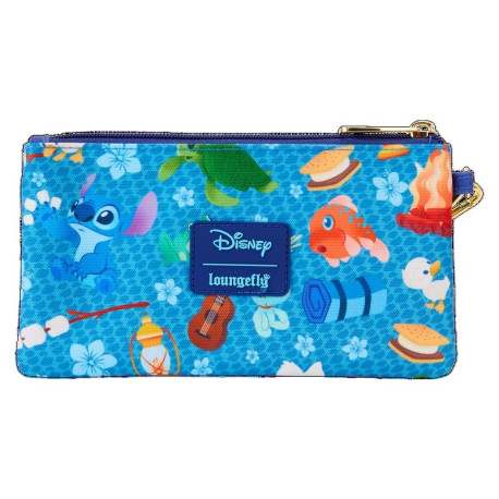 Loungefly Stitch Camping Cuties Aop Nylon Wristlet