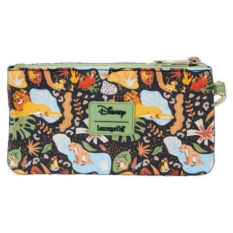 Loungefly Lion King 30Th Anniversary Aop Nylon Wristlet