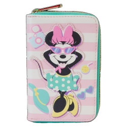 Loungefly Minnie Mouse Vacation Style Zip Around Wallet