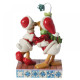 Disney Traditions - Donald Duck and Daisy Duck Mistletoe Christmas Figurine