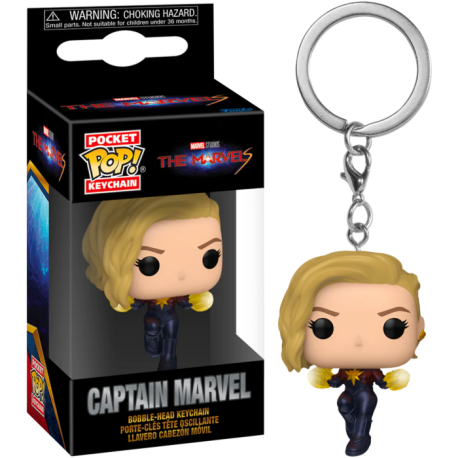 The Marvels (2023) - Captain Marvel Pocket Pop! Keychain