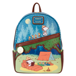 Loungefly Peanuts - 50th Anniversary Snoopy's Beagle Scouts 10" Faux Leather Mini Backpack