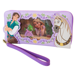 Loungefly Tangled - Rapunzel Princess Lenticular 4" Faux Leather Zip-Around Wallet