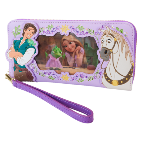 Loungefly Tangled - Rapunzel Princess Lenticular 4" Faux Leather Zip-Around Wallet